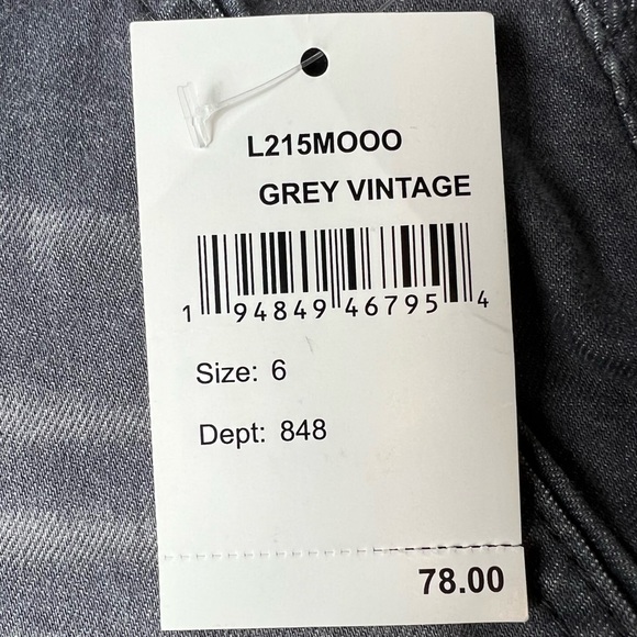 Wit & Wisdom Gray Distressed Ab Solutions Trouser Jean Pants - Picture 6 of 10